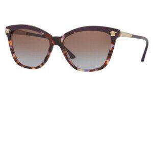 Versace VE 4313 Sunglasses 517968 Eggplant Violet Havana/ Violent Gradient Brown